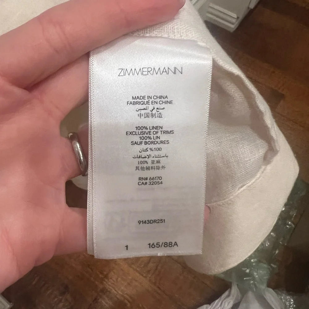 Zimmermann Crush buttoned midi Floral Long Sleeve Dress. Size 1. New with tags - Picture 9 of 13